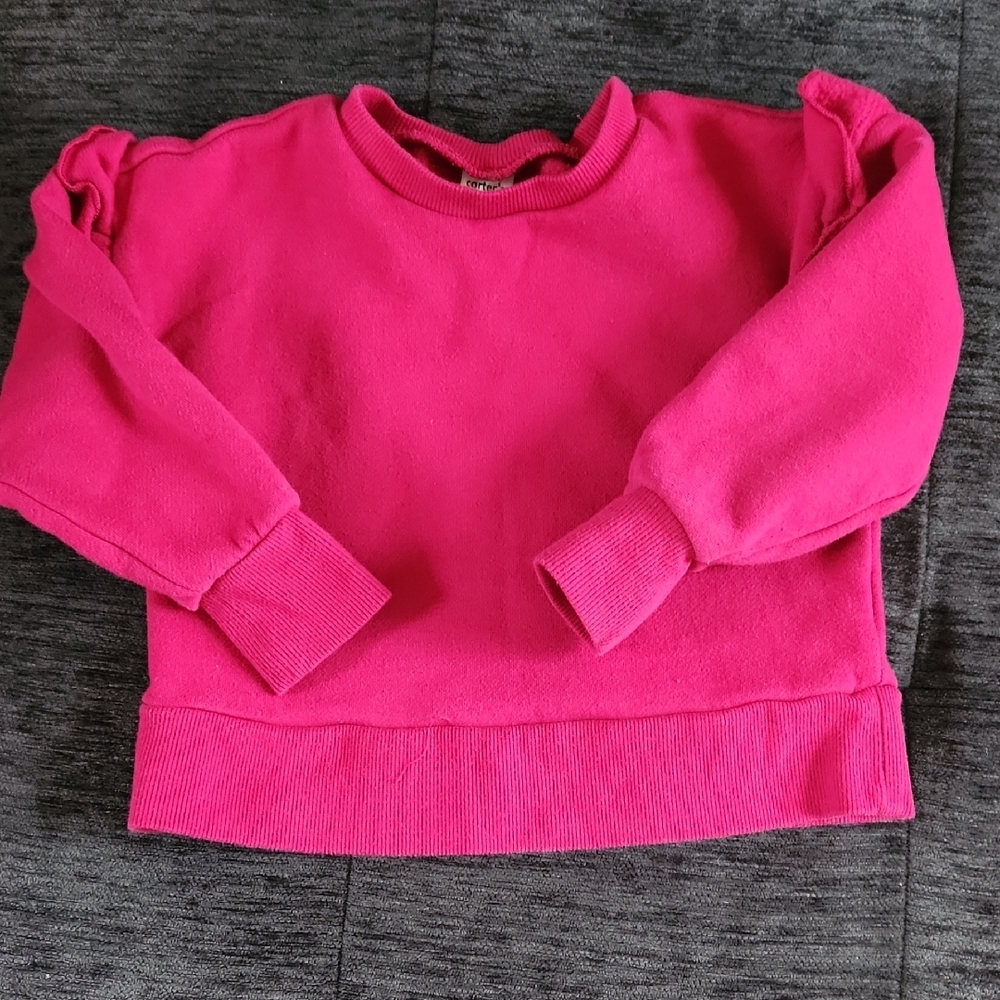 Carter's Pink Pullover Sweatshirt with Long Sleeves 3T